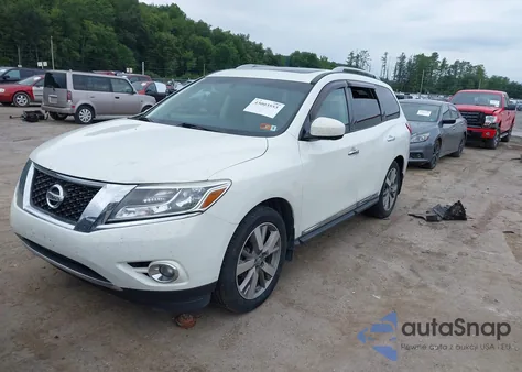 2014 Nissan Pathfinder Platinum from USA, damaged, VIN 5N1AR2MM5EC727350